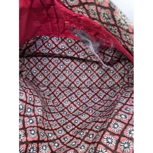 vera bradley messenger redpink fabric cross body b - Picture 7 of 10